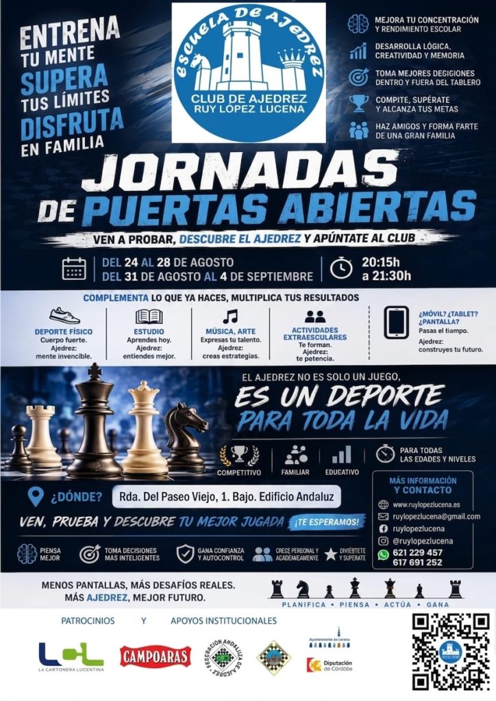 Jornadas de Puertas Abiertas: ven a conocer el Ruy López jornadas de puertas abiertas