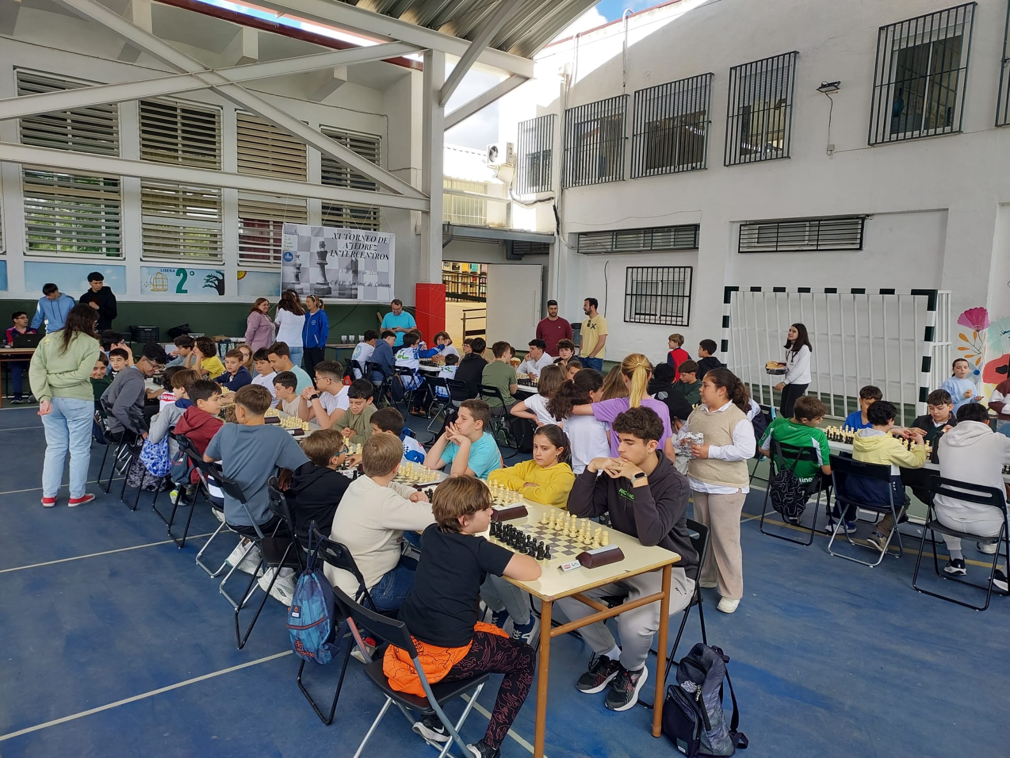 Actividad de promoción del ajedrez en Lucena